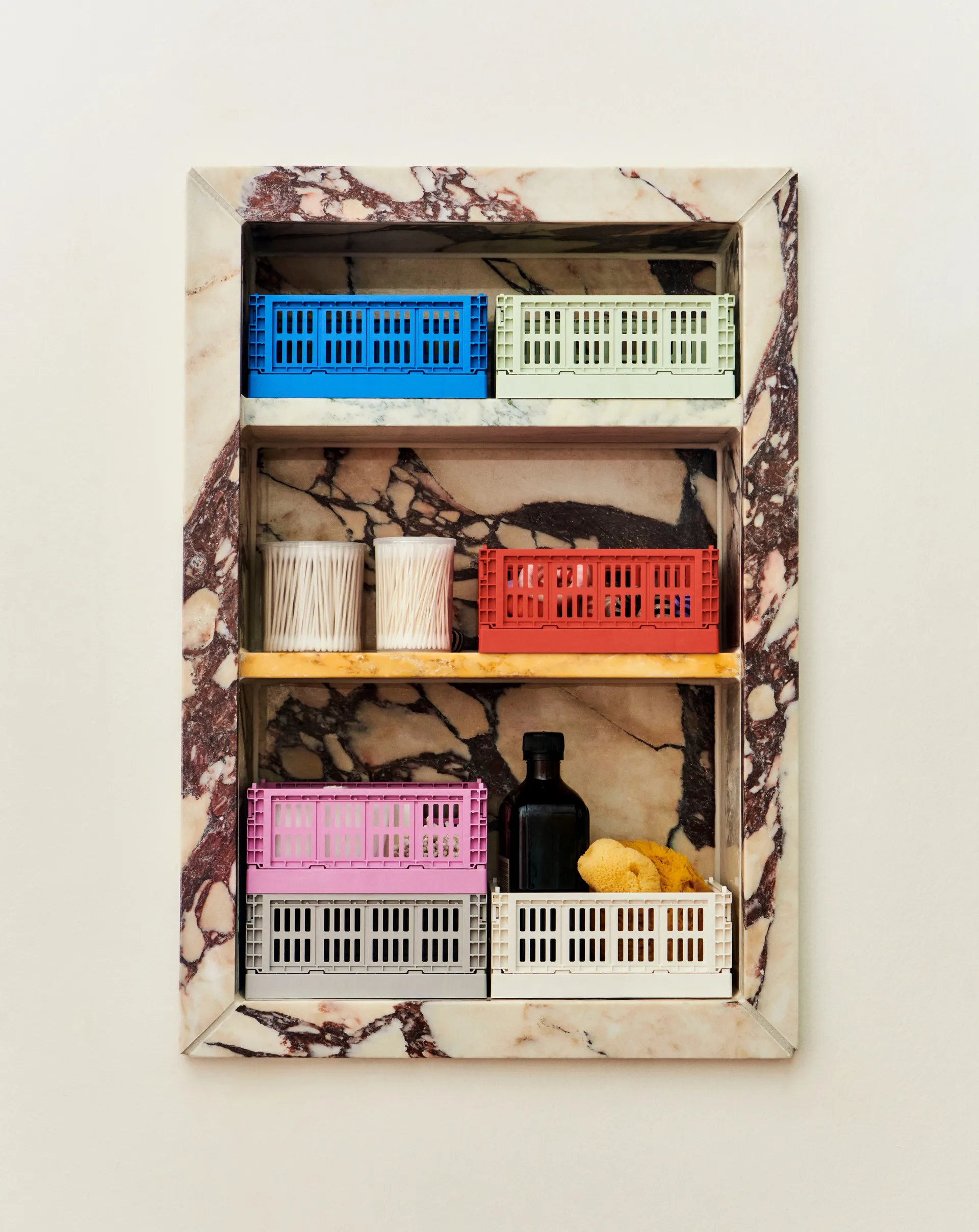 HAY Colour Crate Mini 2-pak 13x17 cm, Electric blue HAY