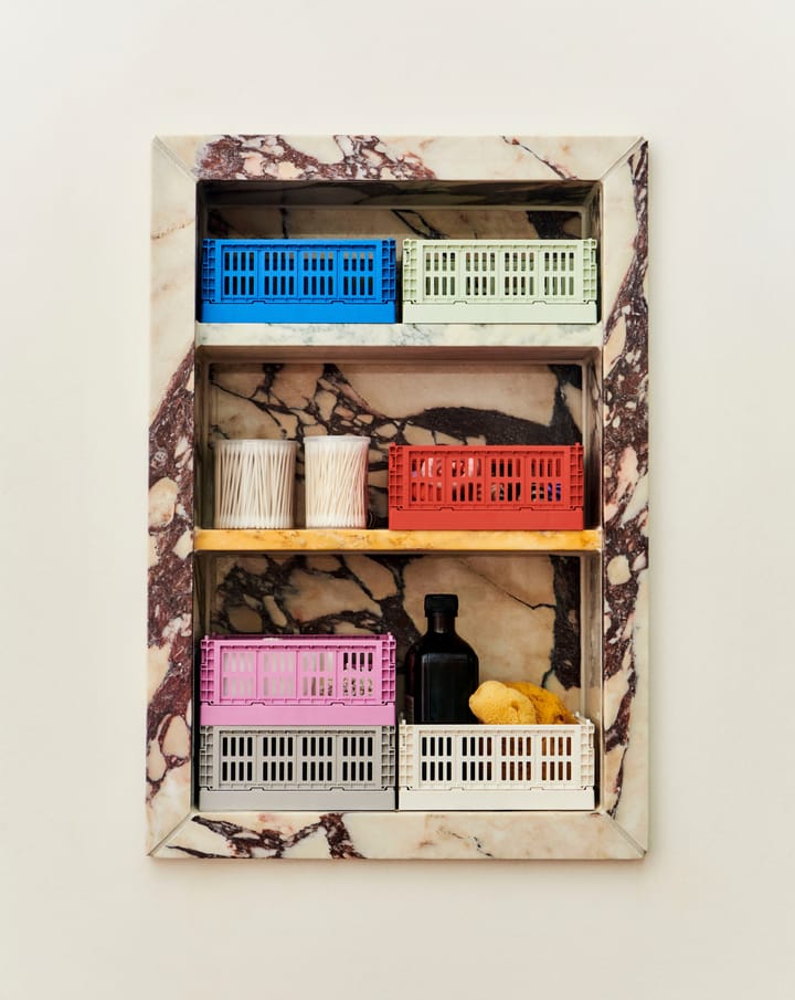 HAY Colour Crate Mini 2-pak 13x17 cm, Red HAY