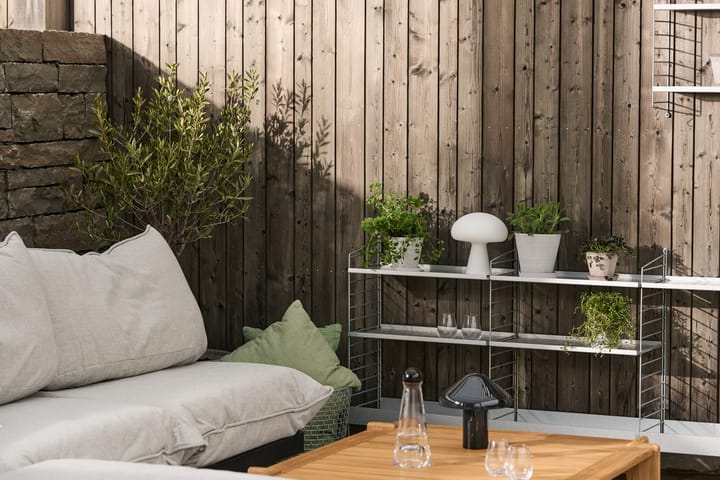 HAY Flowerpot urtepotte med underkop M Ø14 cm, Grå HAY