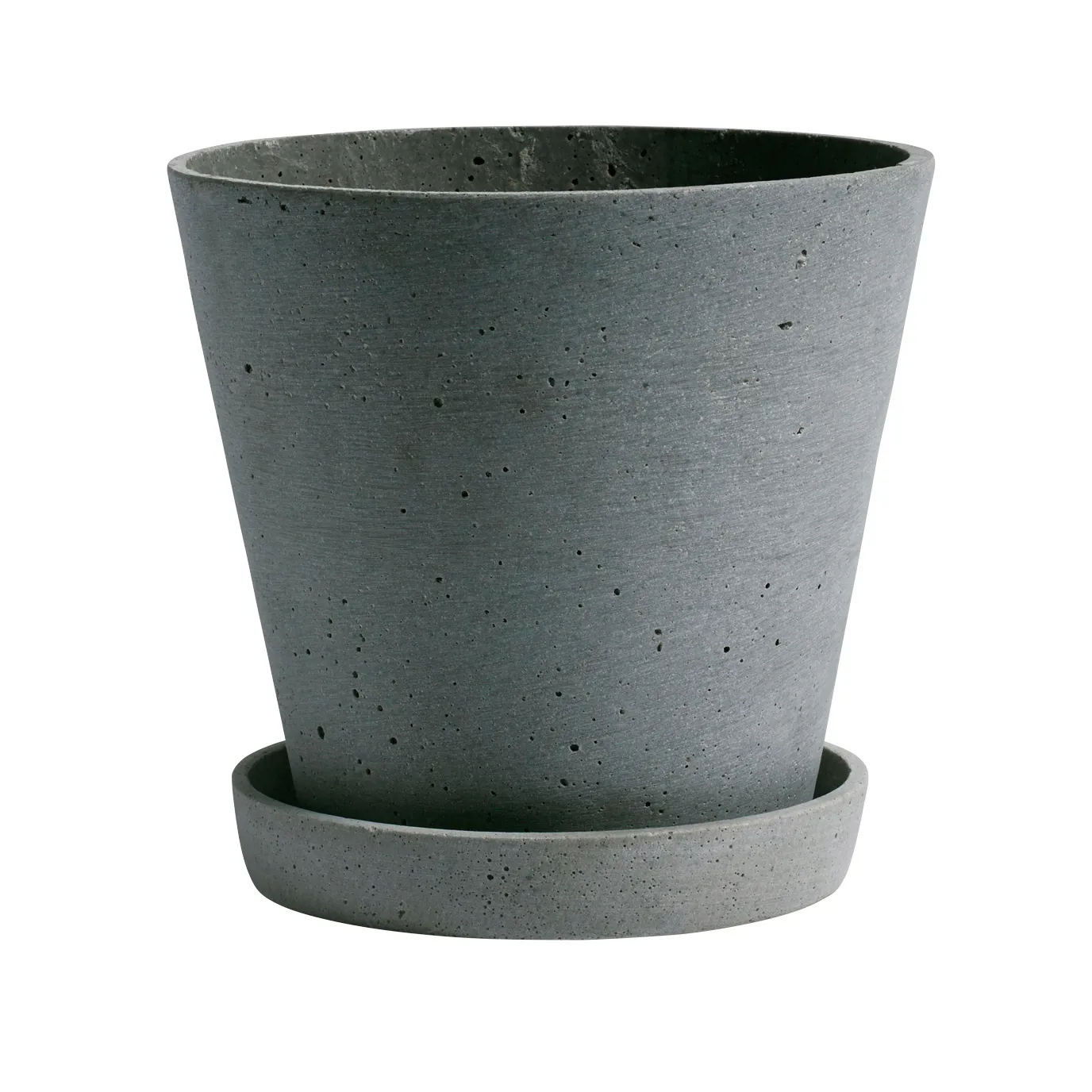 HAY Flowerpot urtepotte med underkop XXXL Ø34 cm, Grøn HAY