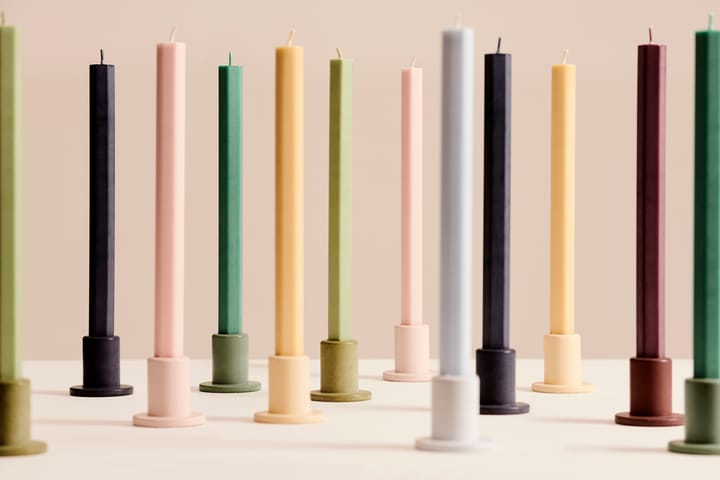 Hexagon Candle lys mix 4-pak, Dark HAY