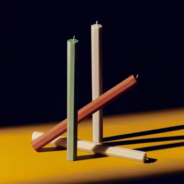 Hexagon Candle lys mix 4-pak - Forest - HAY