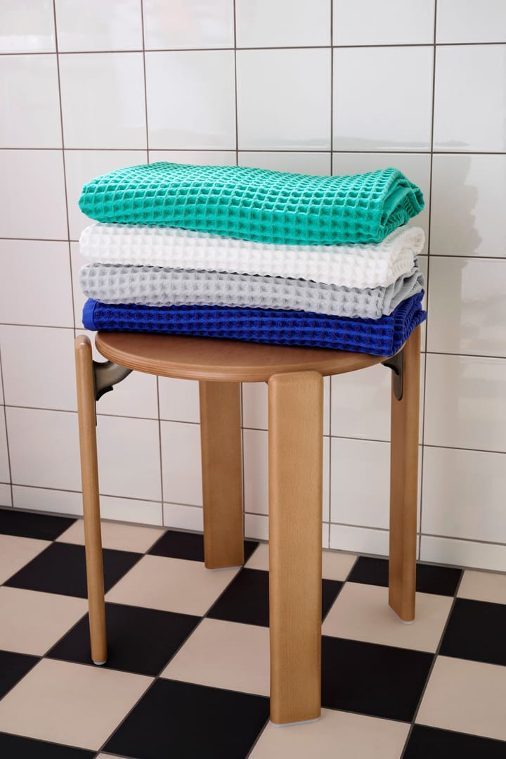 Humdakin Waffle badehåndklæde 70x140 cm, Emerald green HAY