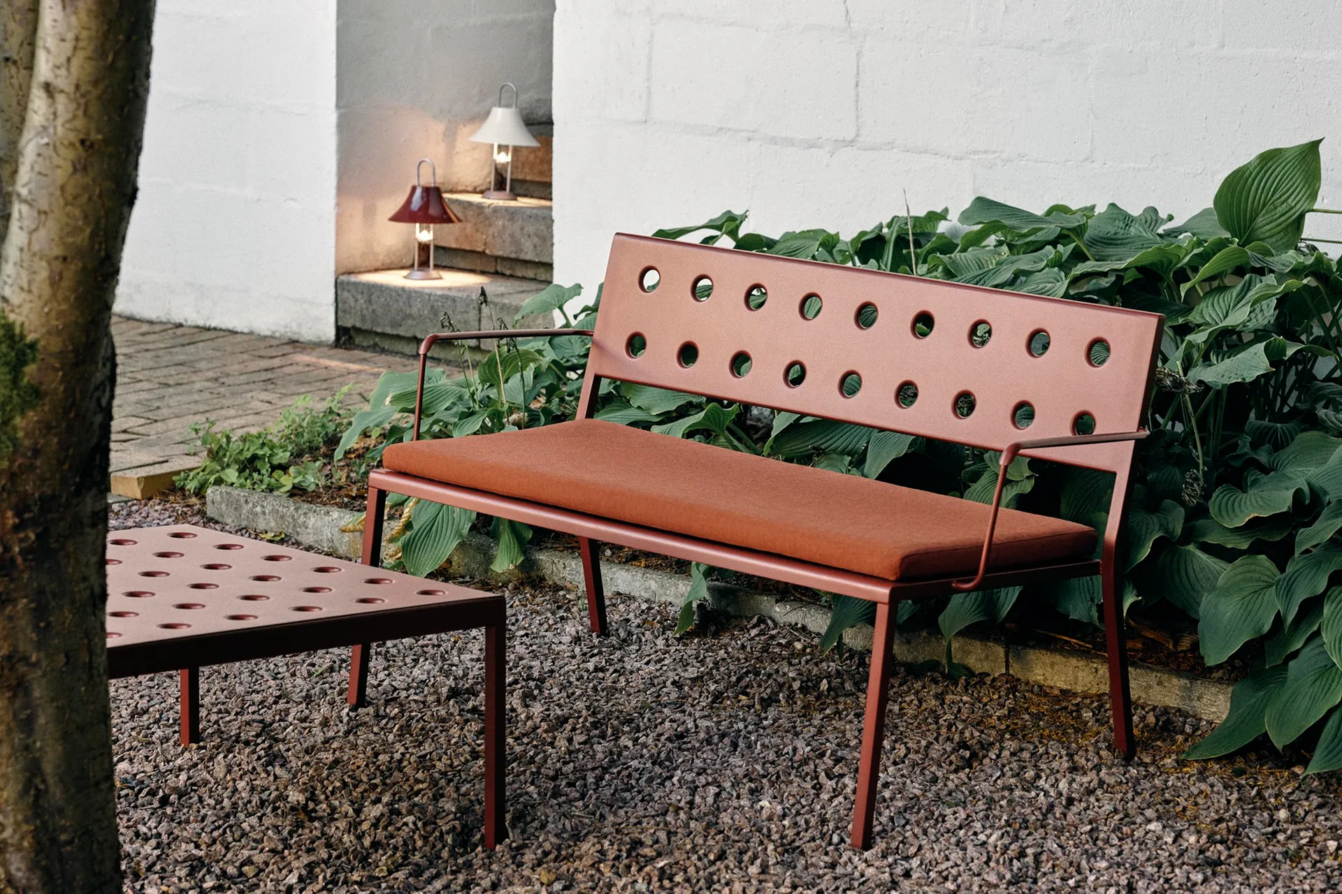 Hynde til Balcony Lounge-bænk, Red cayenne HAY