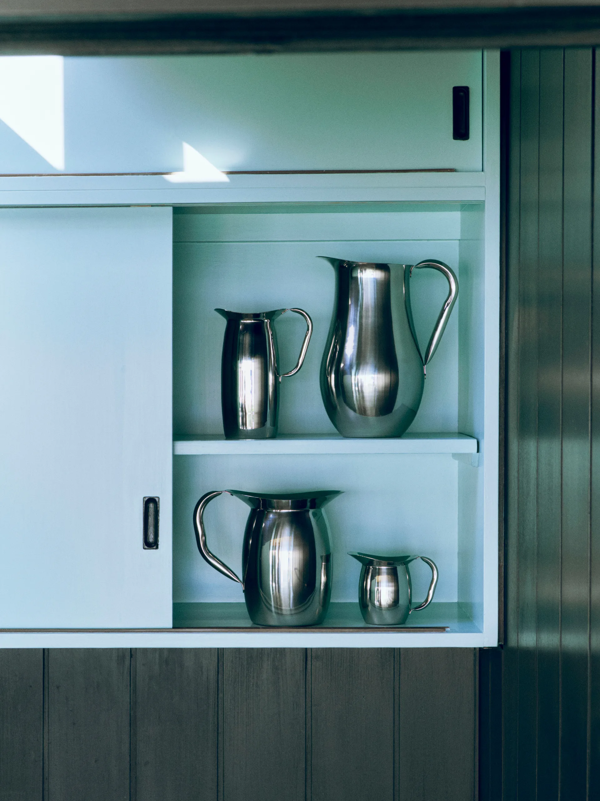 Indian Steel Pitcher kande, Tall 0,9 L HAY