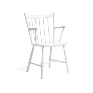 J42 karmstol - White lacquered beech - HAY