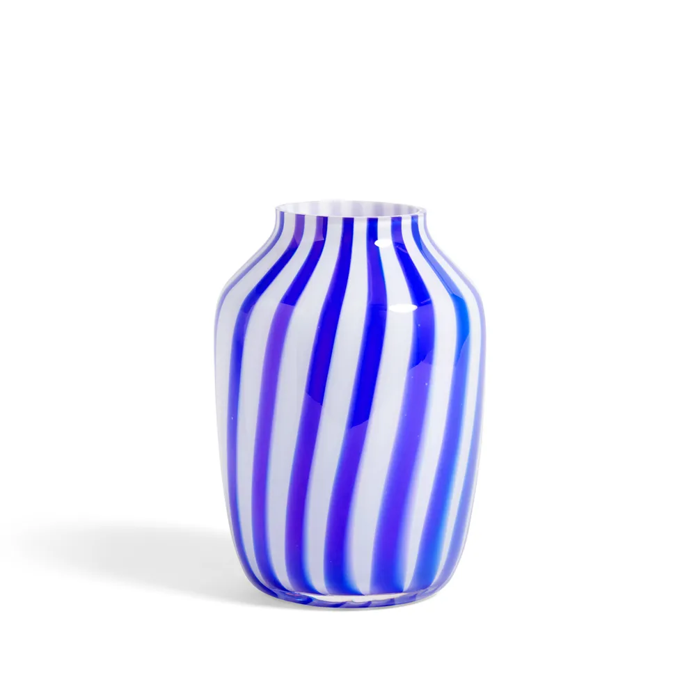 HAY Juice vase Blue, glas, high