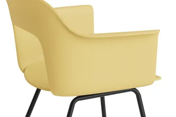 Layout Armchair 211 karmstol - Biscotti-sortlakeret stål - HAY