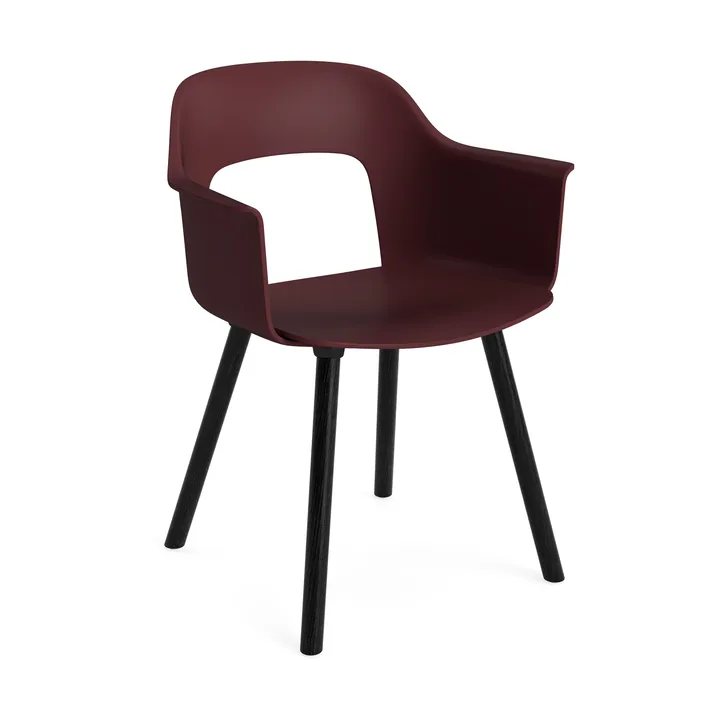 Layout Armchair 211 karmstol - Bordeaux-sortlakeret eg - HAY