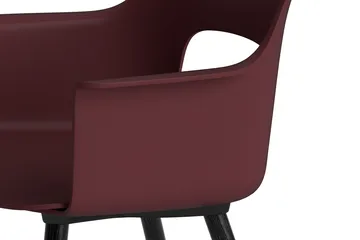 Layout Armchair 211 karmstol - Bordeaux-sortlakeret eg - HAY