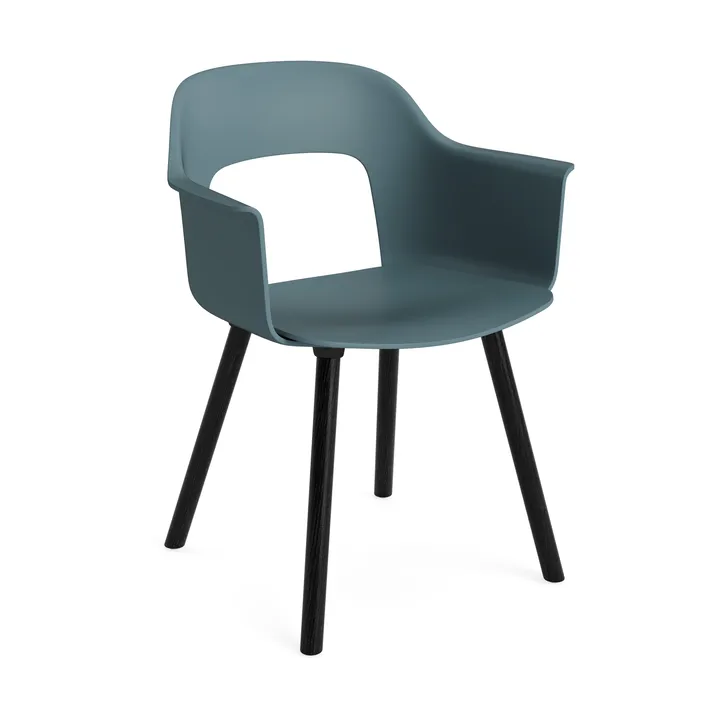 Layout Armchair 211 karmstol - Ocean-svartlakeret eg - HAY