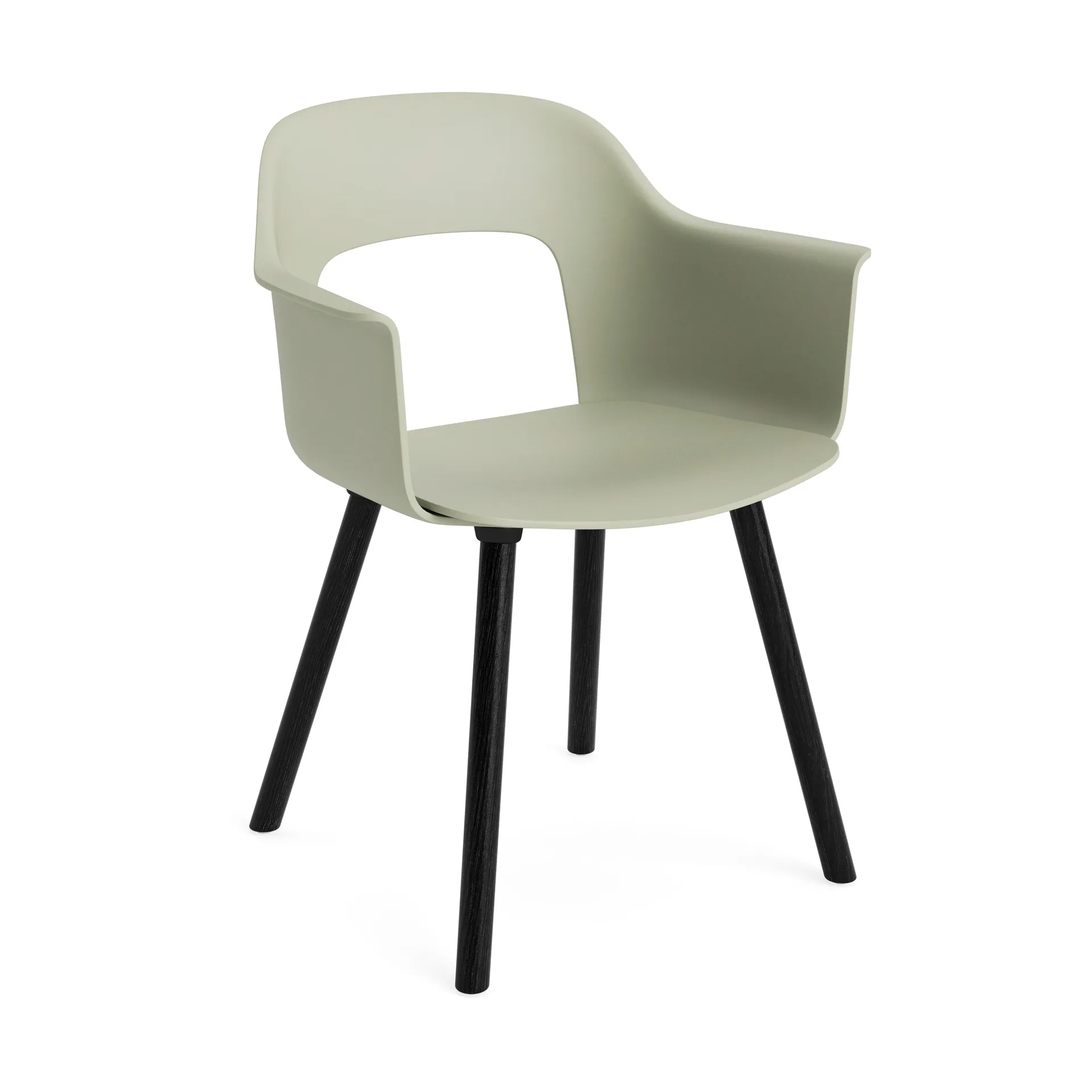 Layout Armchair 211 karmstol, Pastel green-svartlakeret eg HAY