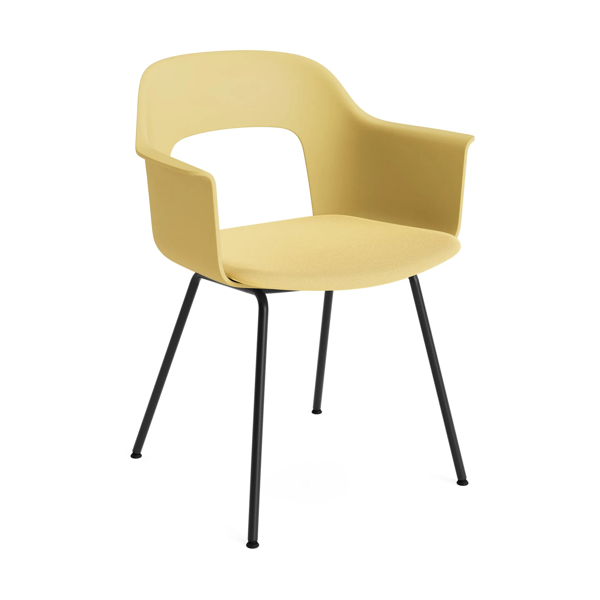 Layout Armchair 211 karmstol, Relate 431-biscotti-svartlakeret stål HAY