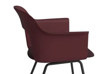 Layout Armchair 211 karmstol - Remix 373-bordeaux-svortlakeret stål - HAY