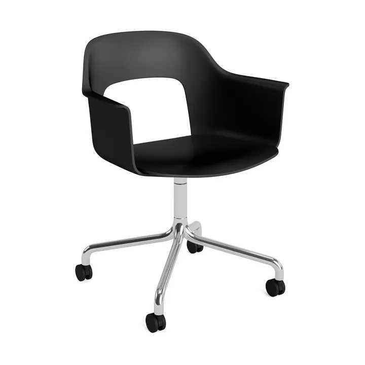 Layout Armchair 261 stol - Black-poleret aluminium - HAY
