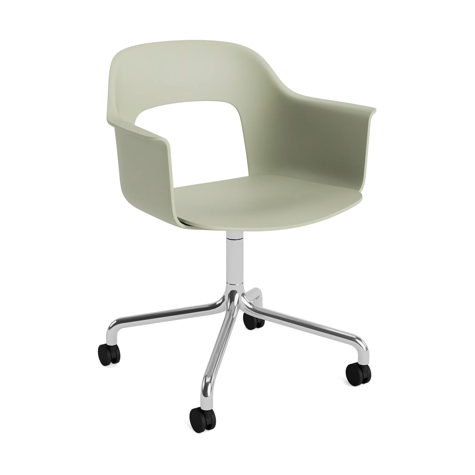 Layout Armchair 261 stol, Bottle green-poleret aluminium HAY