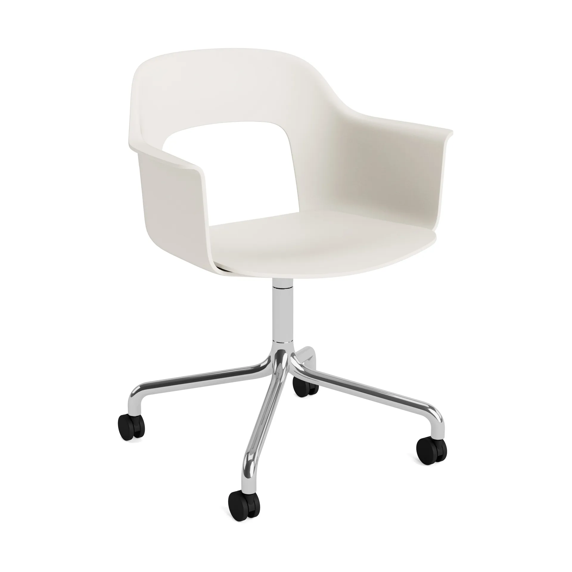 Layout Armchair 261 stol, Cream white-poleret aluminium HAY