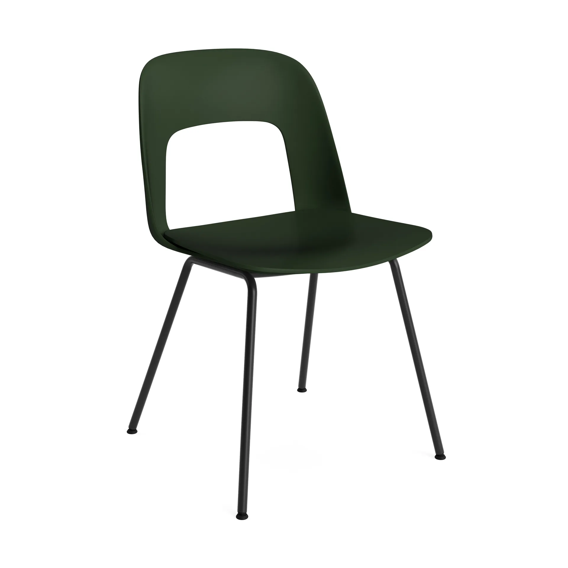 Layout Chair 111 stol, Bottle green-black HAY