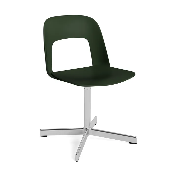 Layout Chair 131 stol - Bottle green-poleret aluminium - HAY