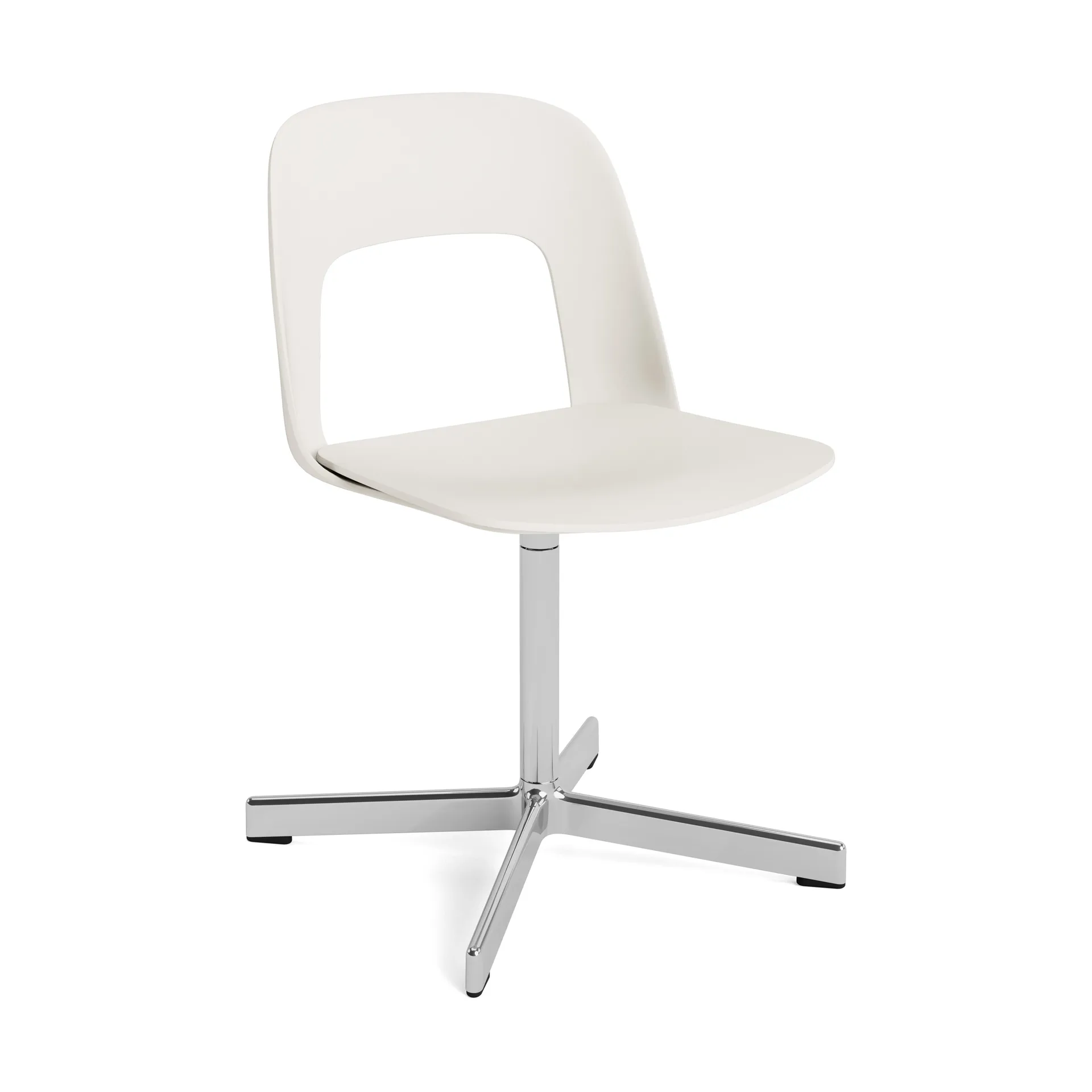 Layout Chair 131 stol, Cream white-poleret aluminium HAY