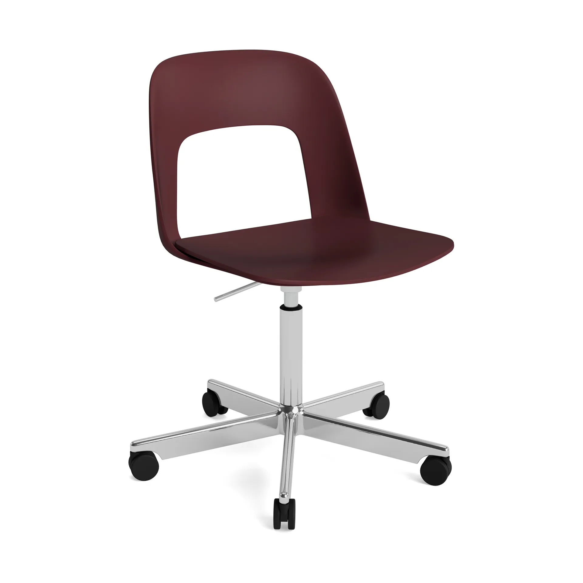 Layout Chair 141 stol, Bordeaux-poleret aluminium HAY