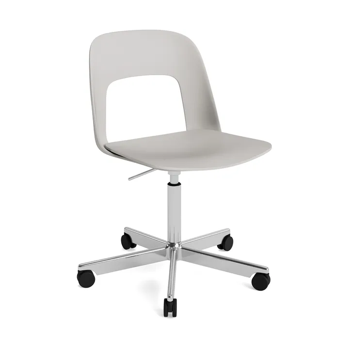 Layout Chair 141 stol - Sky grey-poleret aluminium - HAY