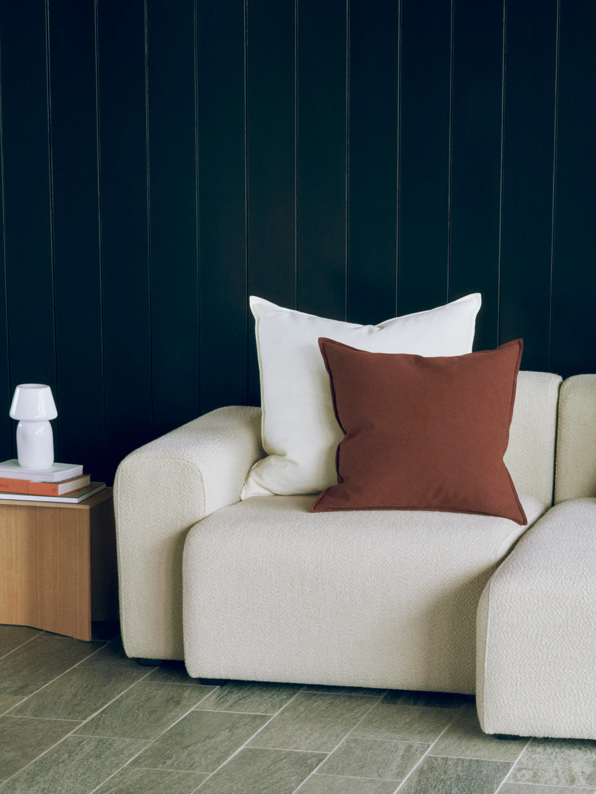 Linen pude 50x50 cm, Iron red HAY