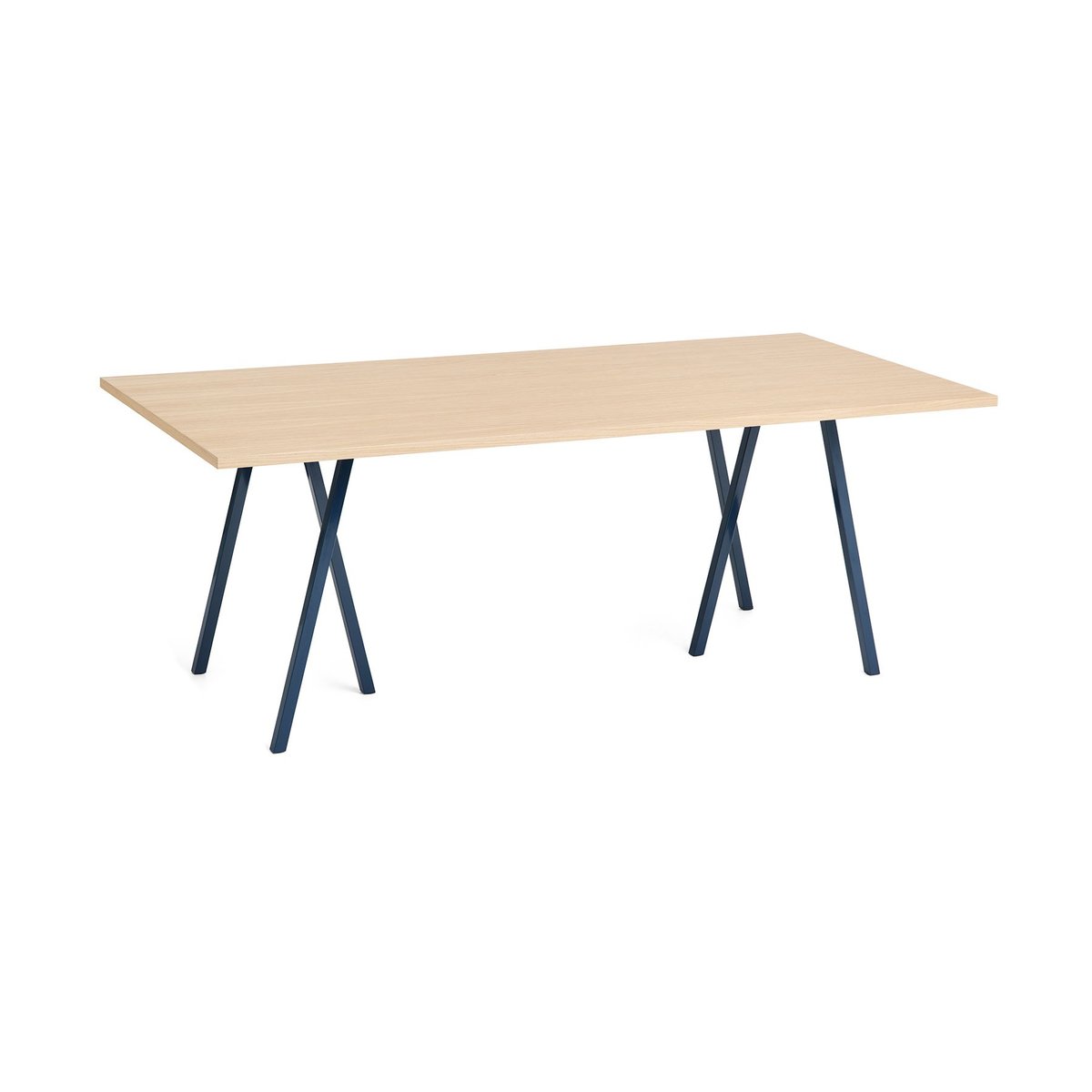 HAY Loop Stand spisebord 92,5x200 cm Deep blue-clear lacq. oak