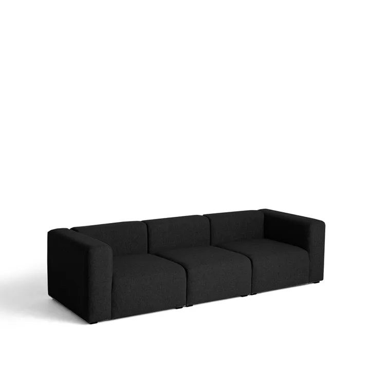 Mags 3-personers sofa - stof Hallingdal 65 190 sort - HAY