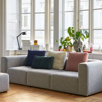 Mags 3-personers sofa - stof Hallingdal 65 190 sort - HAY