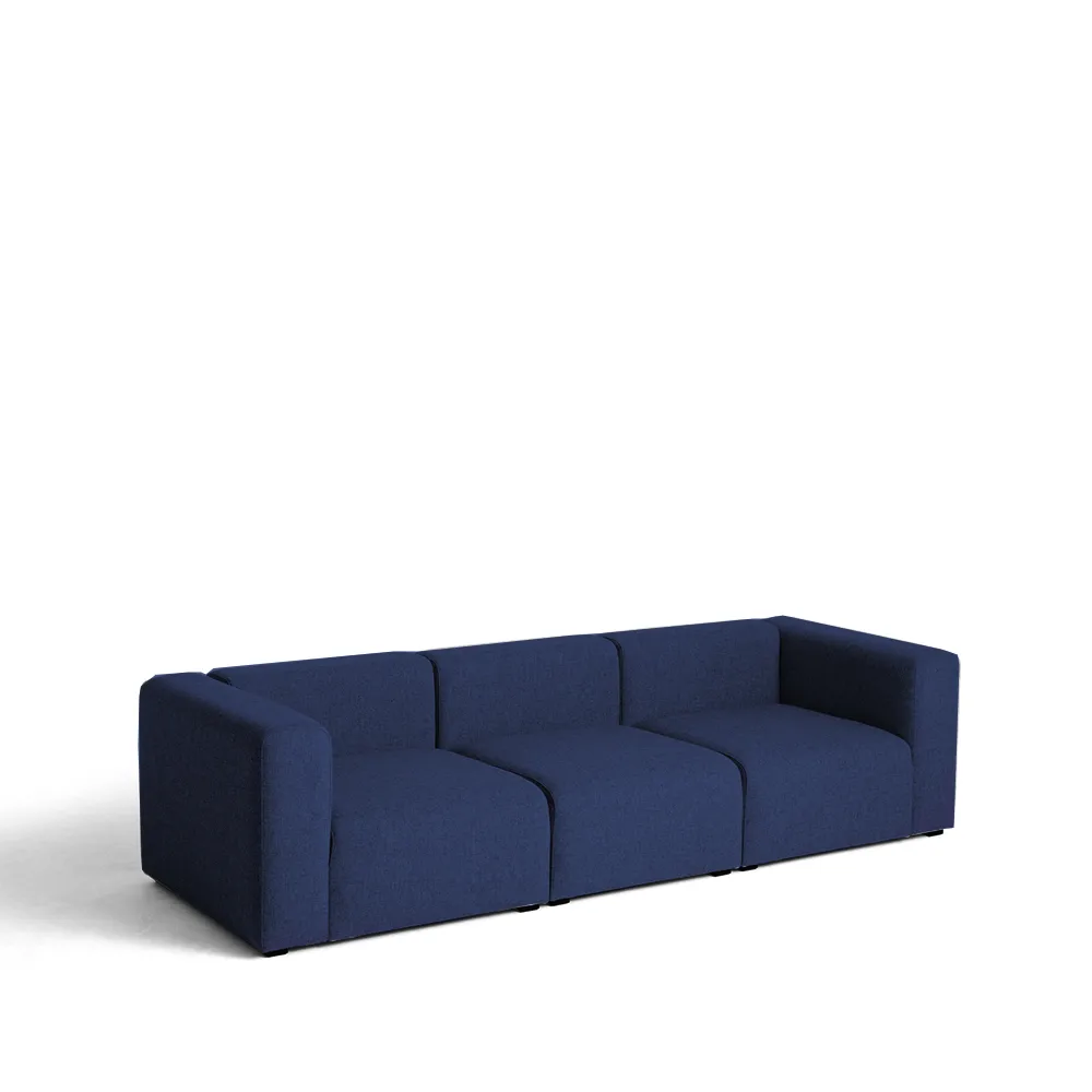 Mags 3-personers sofa, stof Hallingdal 65 764 blue HAY