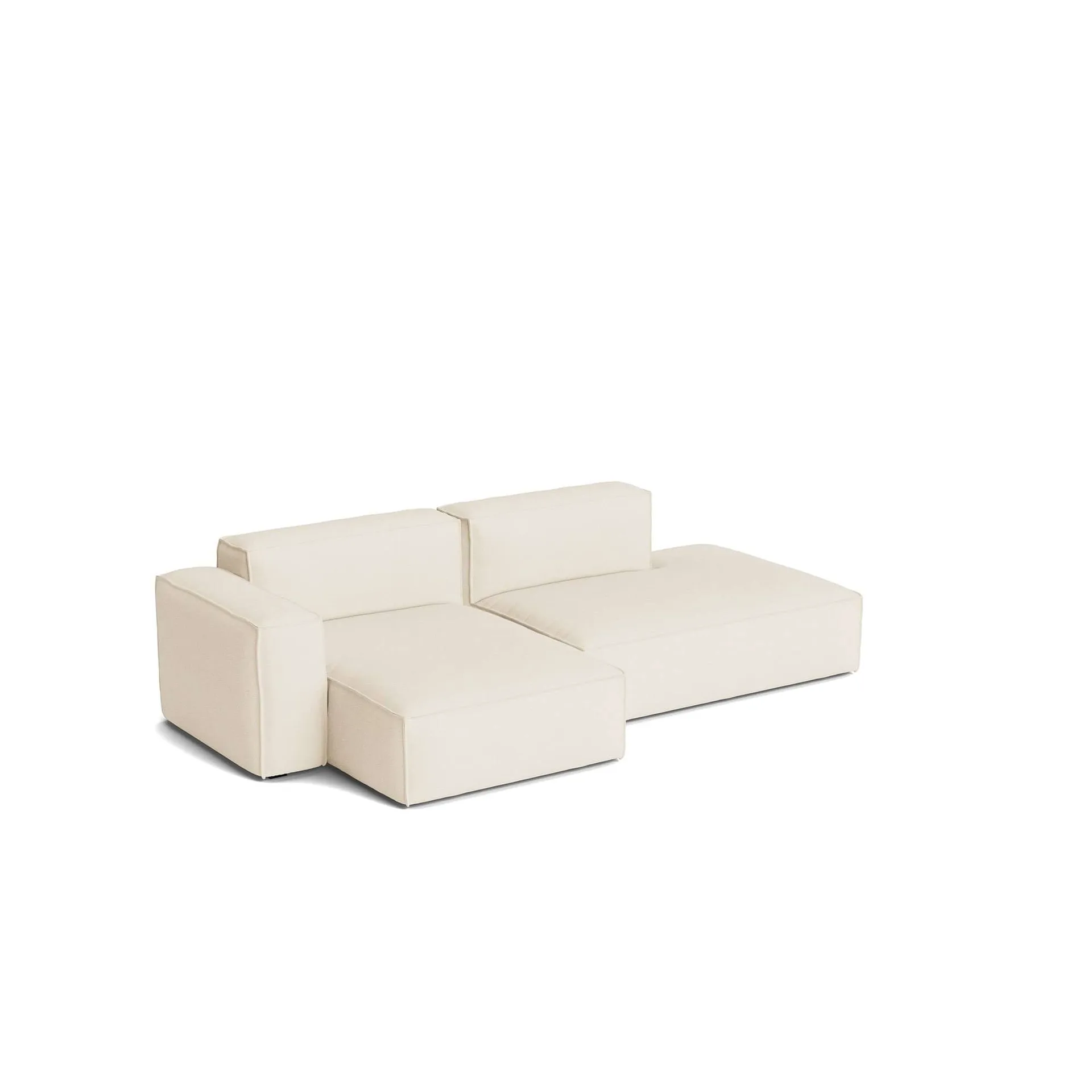 Mags Soft Low Armrest sofa 2,5-pers. kombination 3, Turf cream, venstrevendt, aftageligt betræk HAY