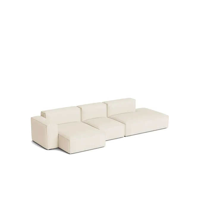 Mags Soft Low Armrest sofa 2,5-pers. kombination 3 - Turf cream, venstrevendt, aftageligt betræk - HAY