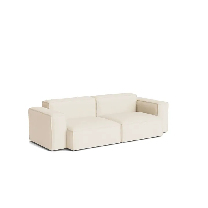 Mags Soft Low Armrest sofa 2,5-personers kombination 1 - Turf cream, aftageligt betræk - HAY