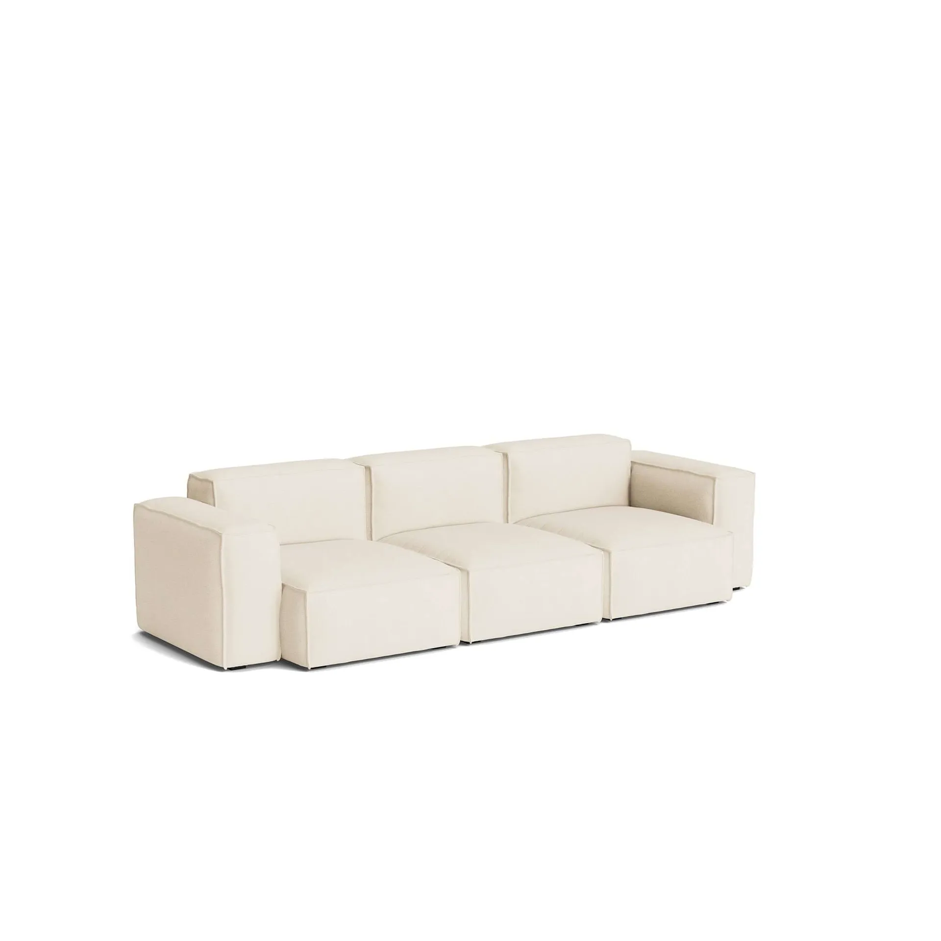 Mags Soft Low Armrest sofa 2,5-personers kombination 1, Turf cream, aftageligt betræk HAY