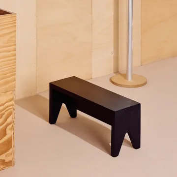 Manolito Long skammel - Black, 60 cm - HAY