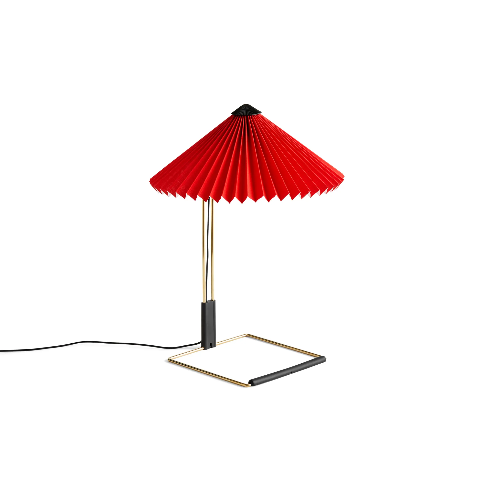 Matin table bordlampe Ø30 cm, Bright red shade HAY