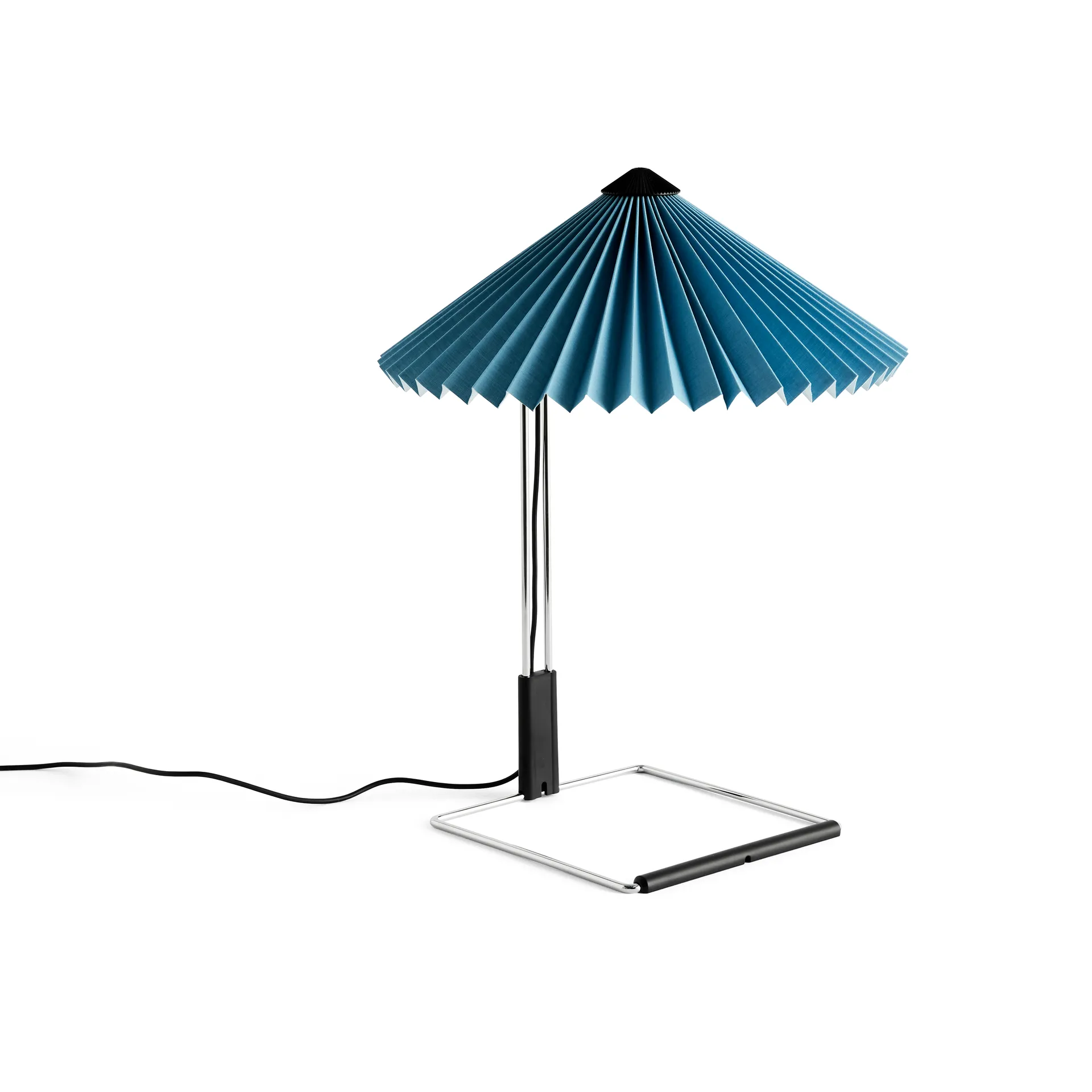 Matin table bordlampe Ø30 cm, Placid blue/Steel HAY