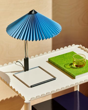 Matin table bordlampe Ø30 cm - Placid blue/Steel - HAY