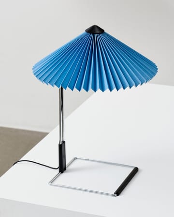 Matin table bordlampe Ø30 cm - Placid blue/Steel - HAY