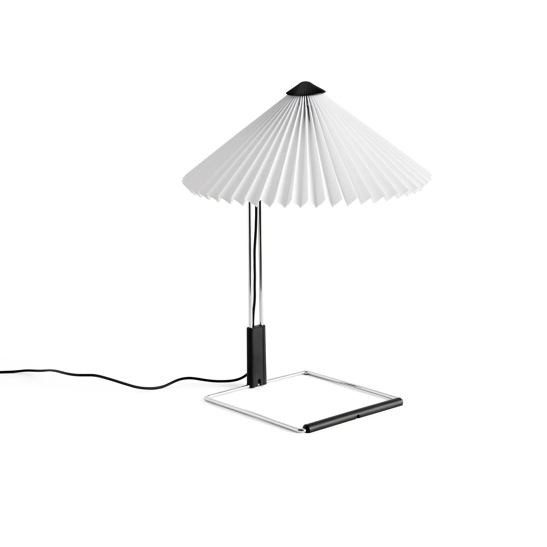 Matin table bordlampe Ø30 cm, White/Steel HAY