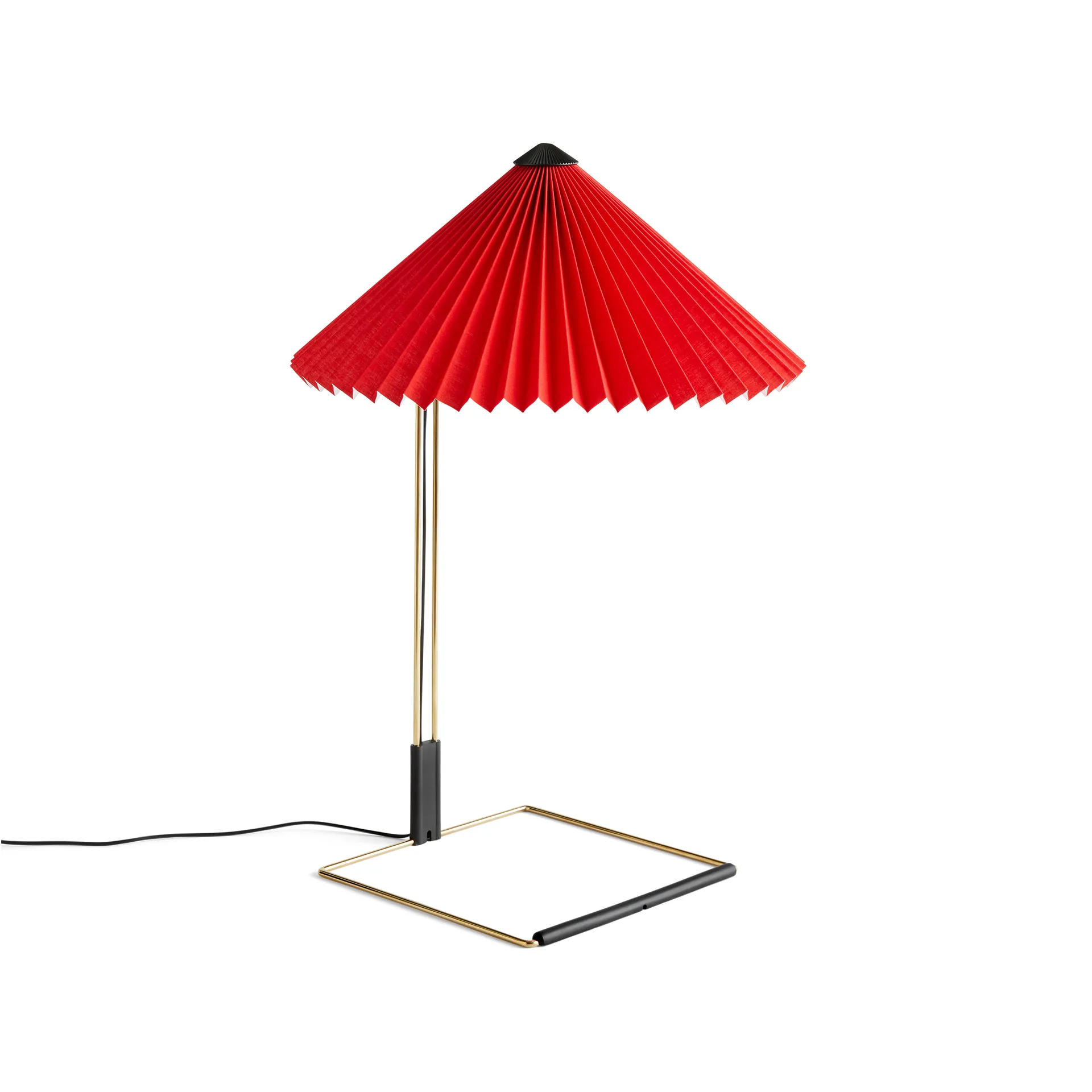 Matin table bordlampe Ø38 cm, Bright red shade HAY