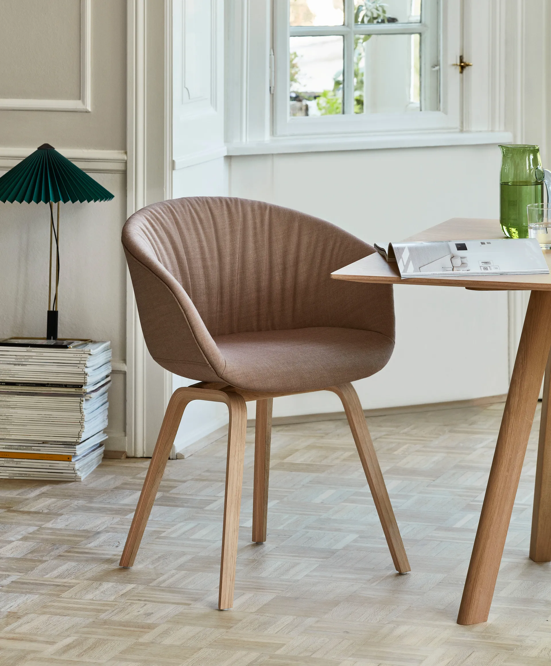 Matin table bordlampe Ø38 cm, Green shade HAY