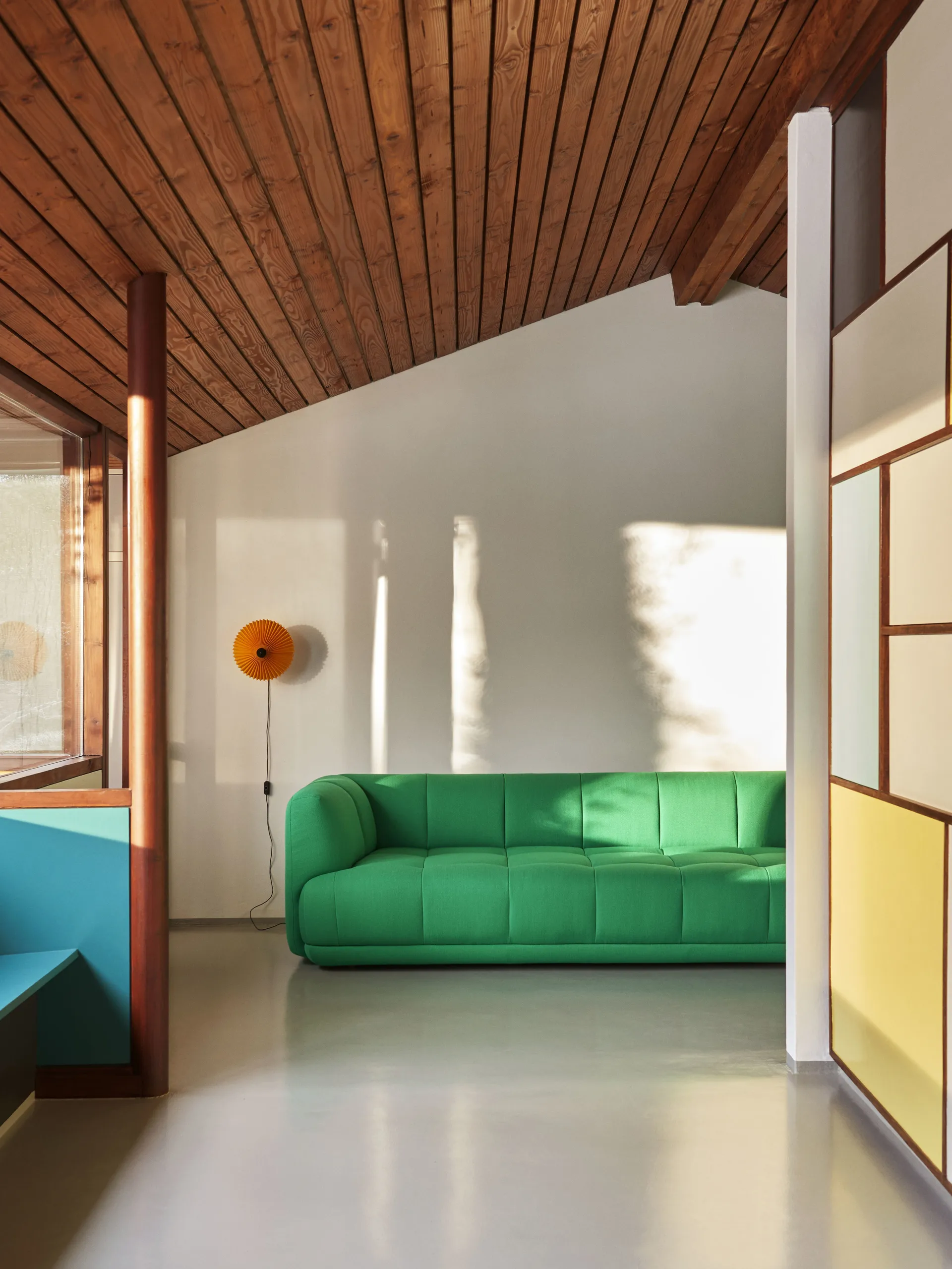 Matin wall væglampe Ø30 cm, Yellow shade HAY