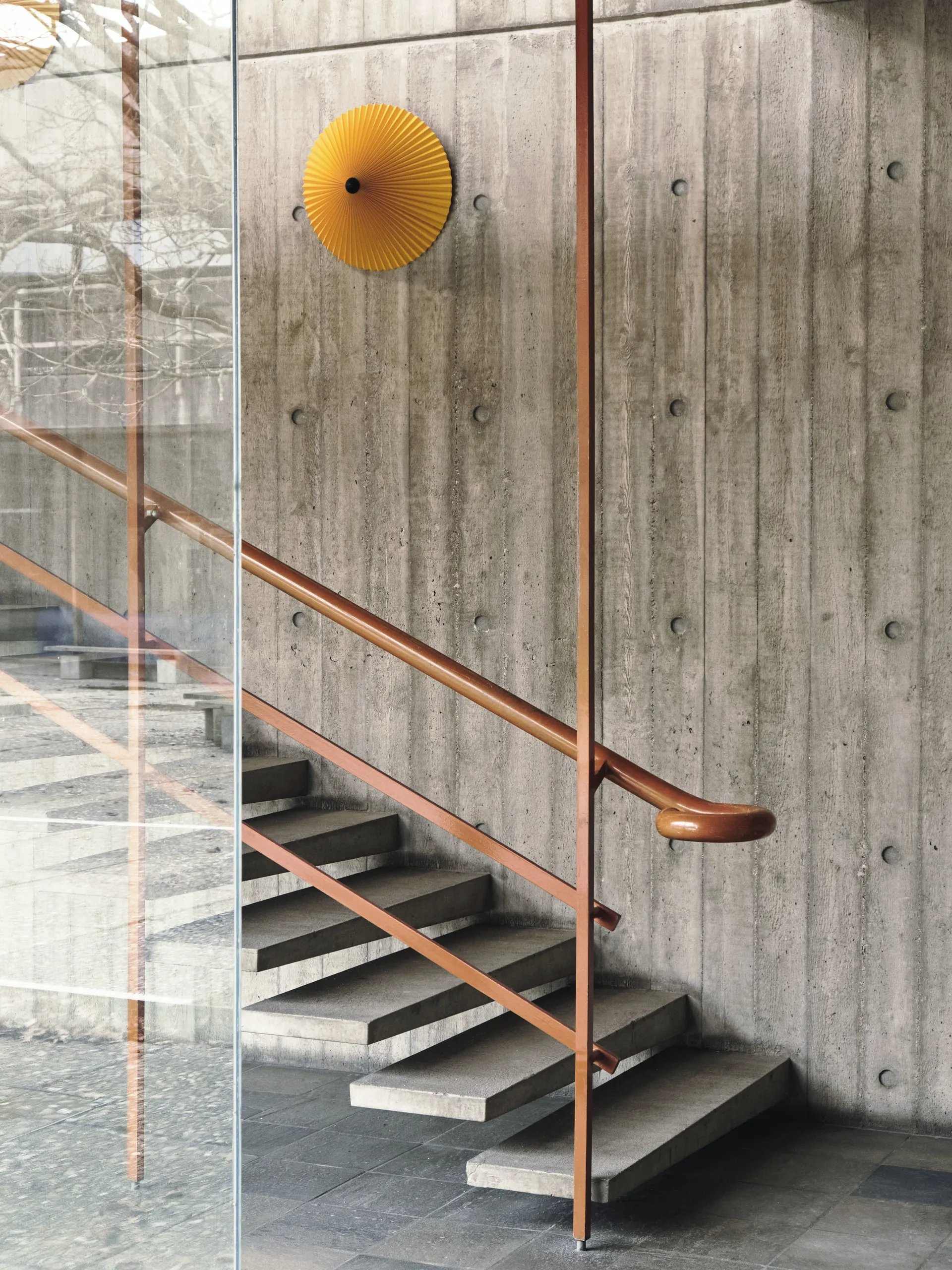 Matin wall væglampe Ø38 cm, Yellow shade HAY