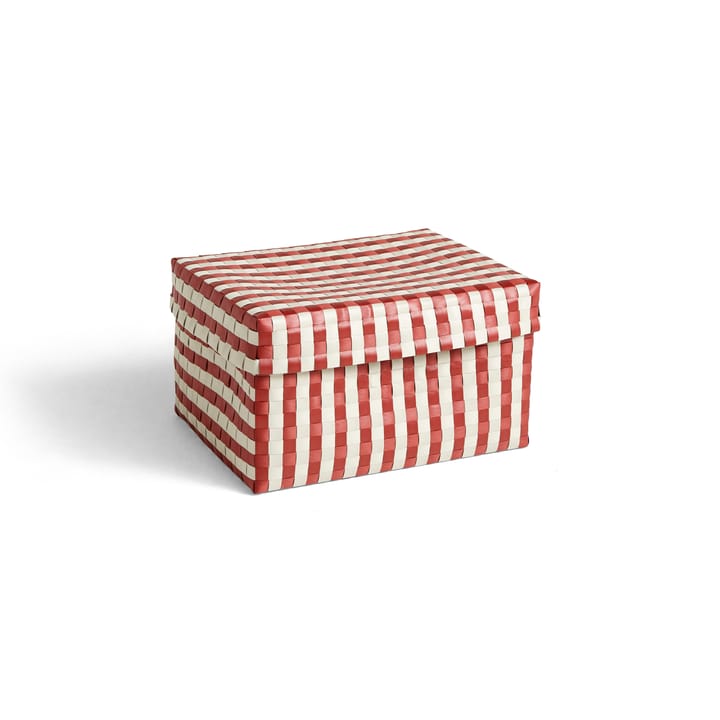 Maxim Stripe Box opbevaringskurv S 26,5x35,5 cm, Rød/Sand HAY