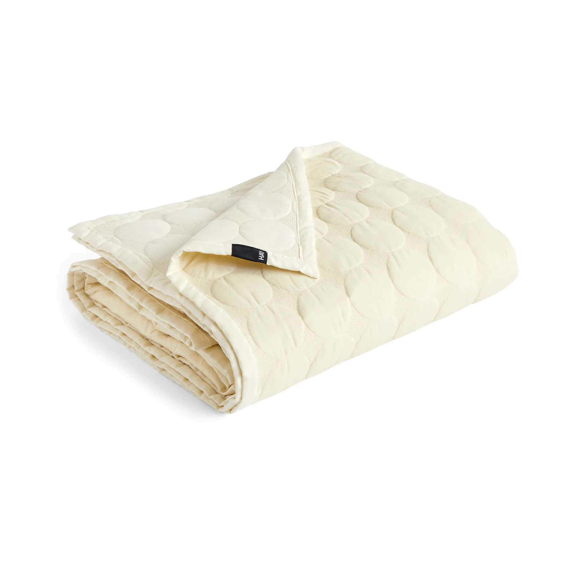 Mega Dot sengetæppe organic 260x260 cm, Ivory HAY