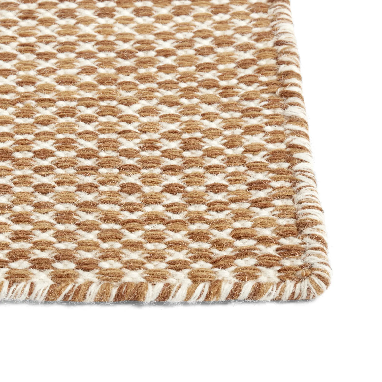 Moiré kelimtæppe 140x200 cm, Gul HAY