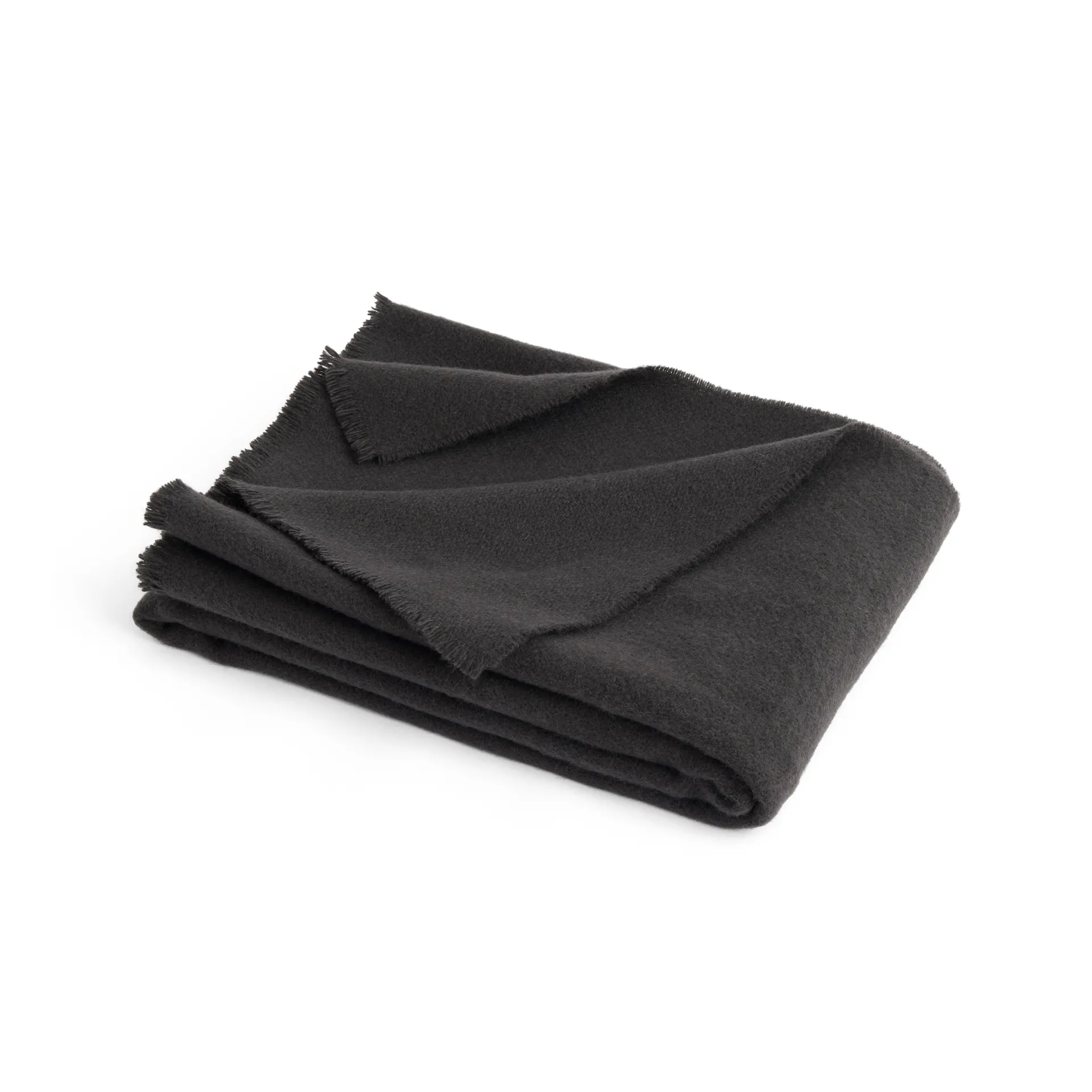 Mono uldplaid 130x180 cm, Charcoal HAY