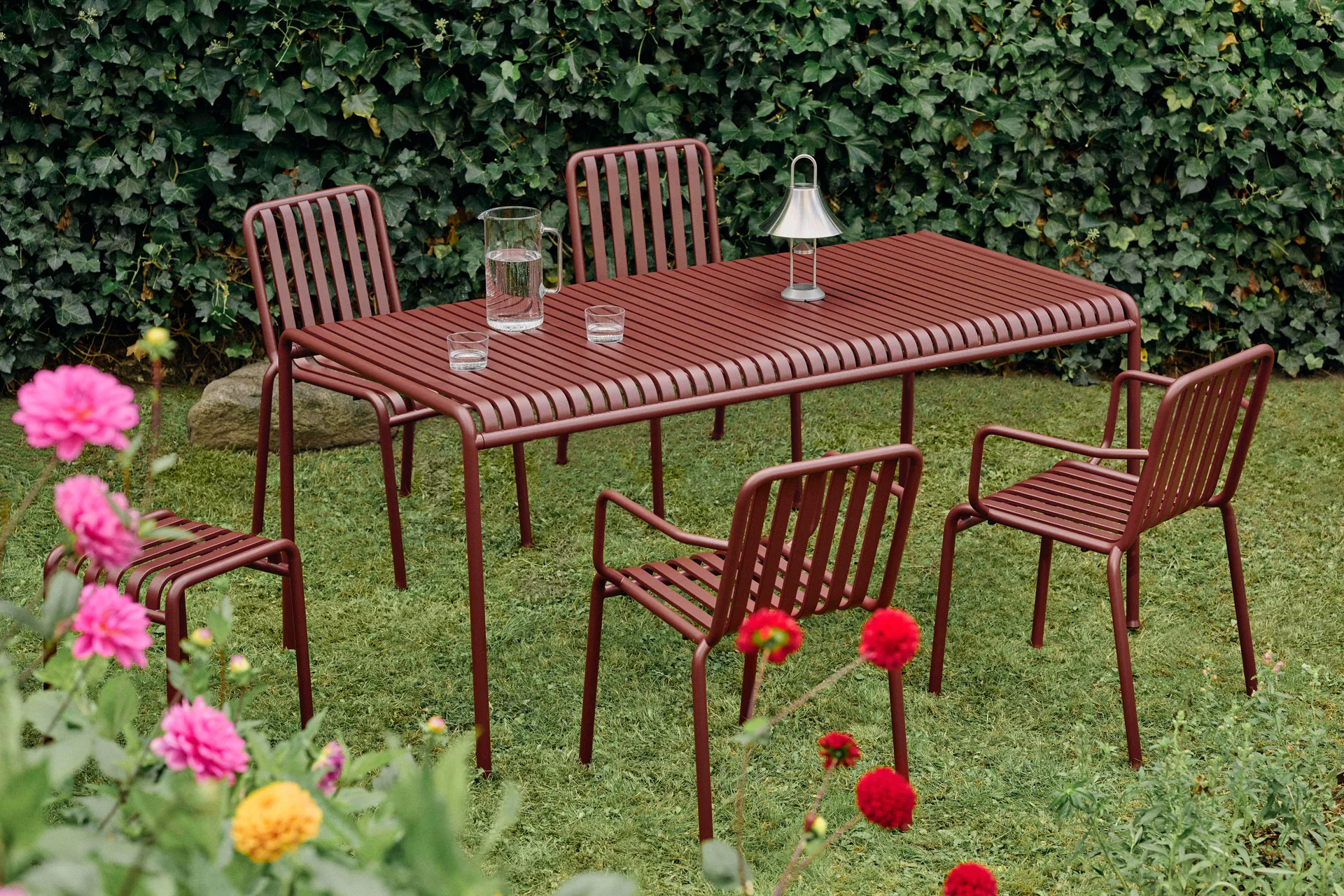 Mousqueton transportabel bordlampe 30,5 cm, Brushed stainless steel HAY